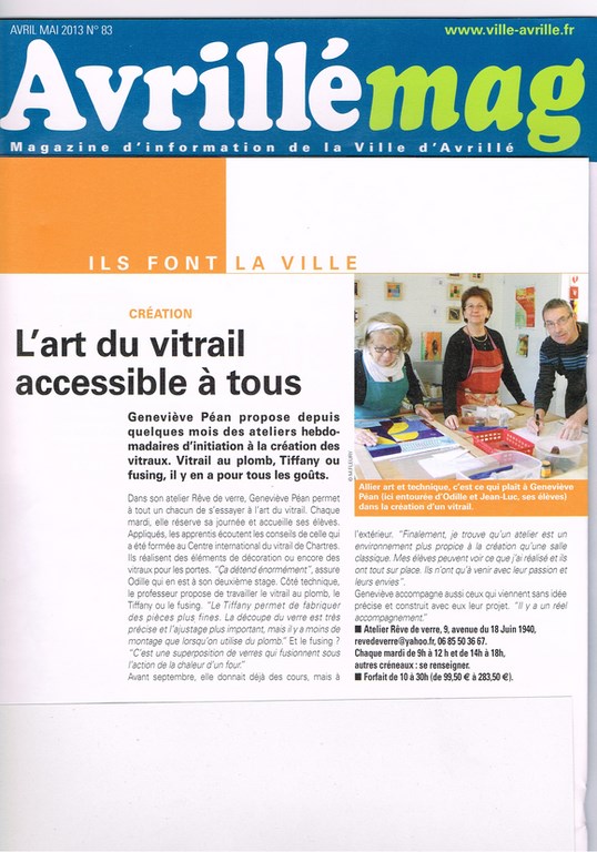 Couverture Avrillé Mag  Avril-Mai 2013